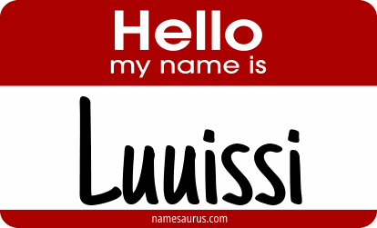 Hello my name is Luuissi png download