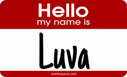 Hello my name is Luva png download
