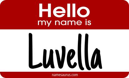 Hello my name is Luvella png download