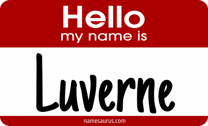 Hello my name is Luverne png download