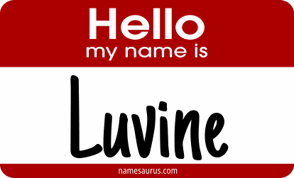 Hello my name is Luvine png download