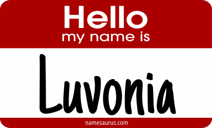 Hello my name is Luvonia png download