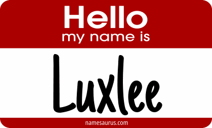 Hello my name is Luxlee png download