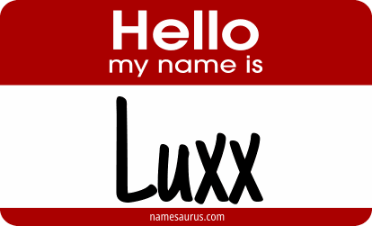 Hello my name is Luxx png download