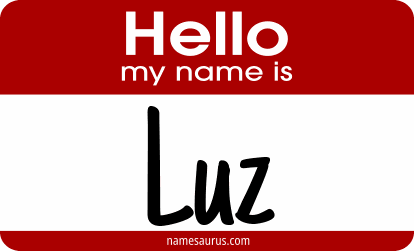 Hello my name is Luz png download