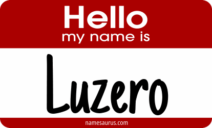Hello my name is Luzero png download