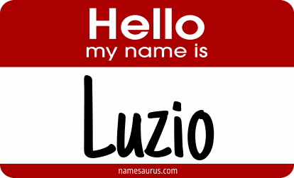 Hello my name is Luzio png download