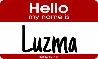Hello my name is Luzma png download