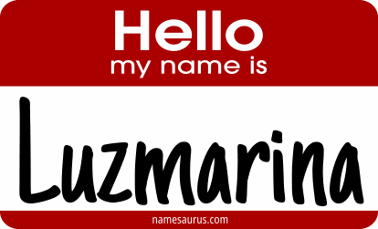 Hello my name is Luzmarina png download