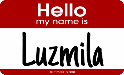 Hello my name is Luzmila png download