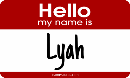 Hello my name is Lyah png download