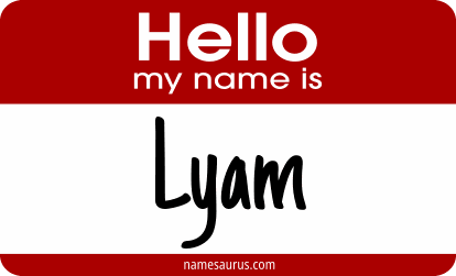 Hello my name is Lyam png download
