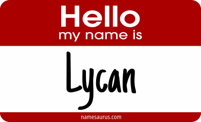 Hello my name is Lycan png download
