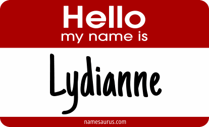 Hello my name is Lydianne png download