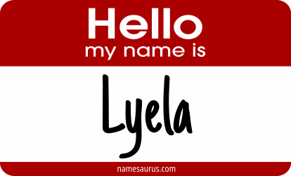 Hello my name is Lyela png download