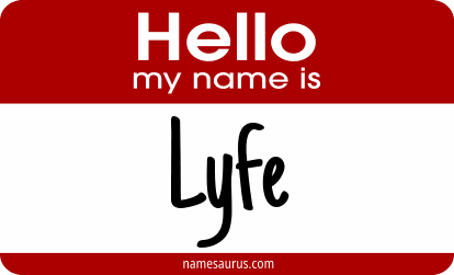 Hello my name is Lyfe png download