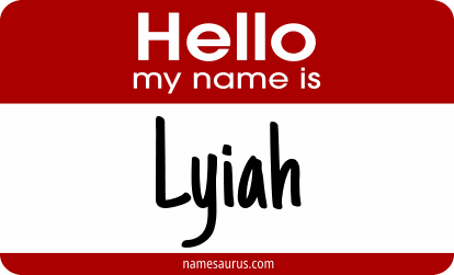 Hello my name is Lyiah png download
