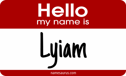 Hello my name is Lyiam png download