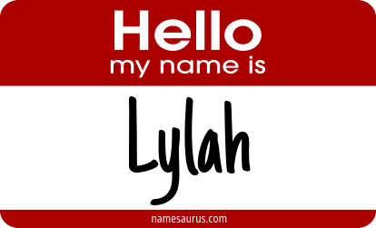 Hello my name is Lylah png download