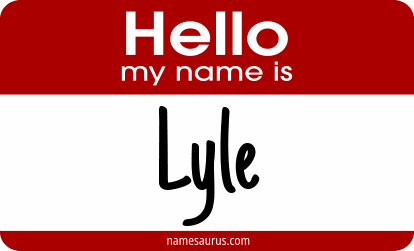 Hello my name is Lyle png download