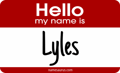 Hello my name is Lyles png download