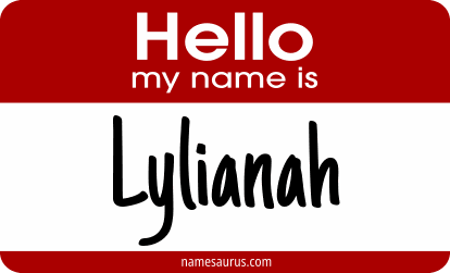 Hello my name is Lylianah png download