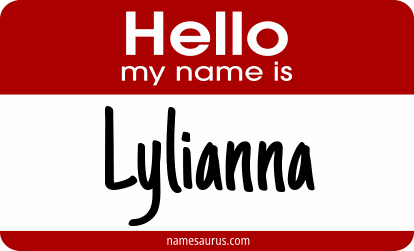 Hello my name is Lylianna png download