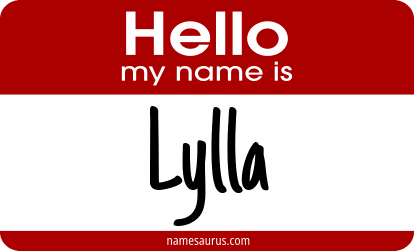 Hello my name is Lylla png download