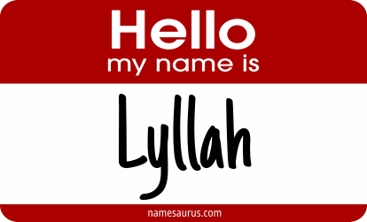 Hello my name is Lyllah png download