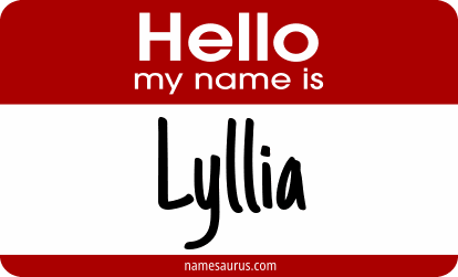 Hello my name is Lyllia png download