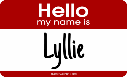 Hello my name is Lyllie png download