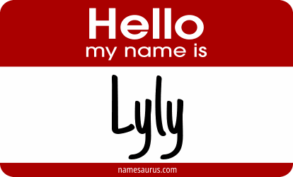 Hello my name is Lyly png download