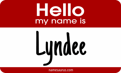 Hello my name is Lyndee png download