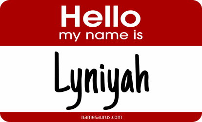 Hello my name is Lyniyah png download