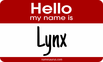 Hello my name is Lynx png download
