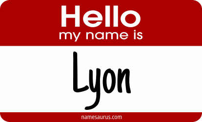 Hello my name is Lyon png download