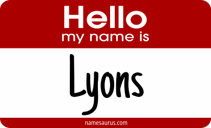 Hello my name is Lyons png download