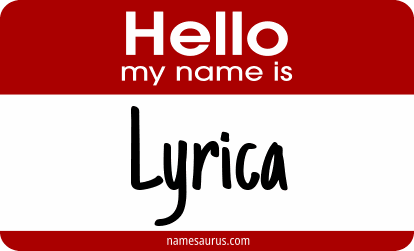 Hello my name is Lyrica png download