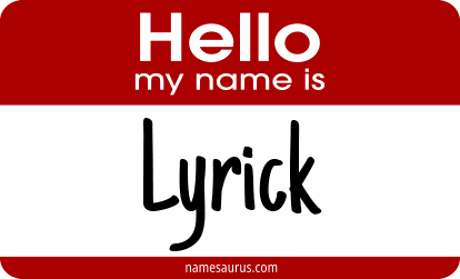Hello my name is Lyrick png download