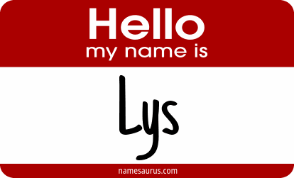 Hello my name is Lys png download