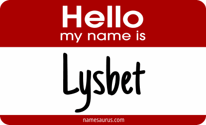 Hello my name is Lysbet png download