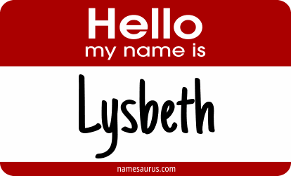 Hello my name is Lysbeth png download
