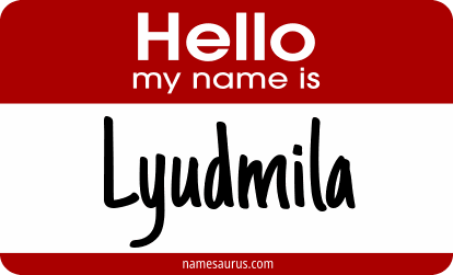 Hello my name is Lyudmila png download
