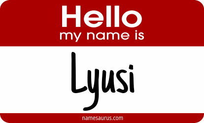 Hello my name is Lyusi png download