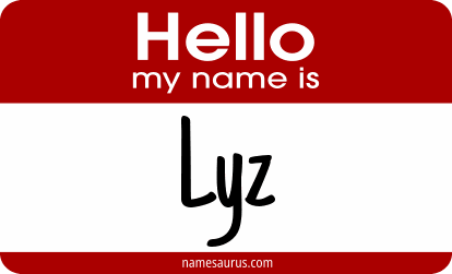 Hello my name is Lyz png download