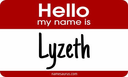 Hello my name is Lyzeth png download