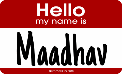 Hello my name is Maadhav png download