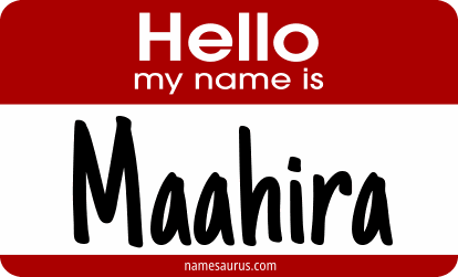 Hello my name is Maahira png download