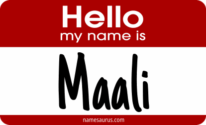 Hello my name is Maali png download