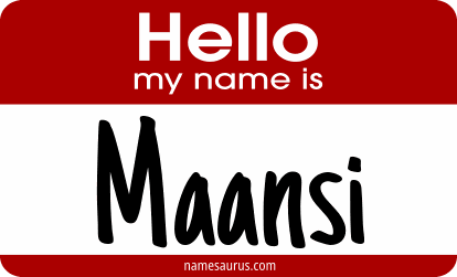 Hello my name is Maansi png download